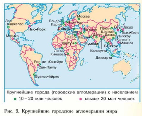 Крупнейшие городские агломерации мира